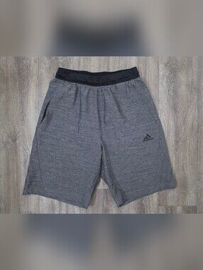 Adidas Men’s Gray Performance Shorts-Size Small
